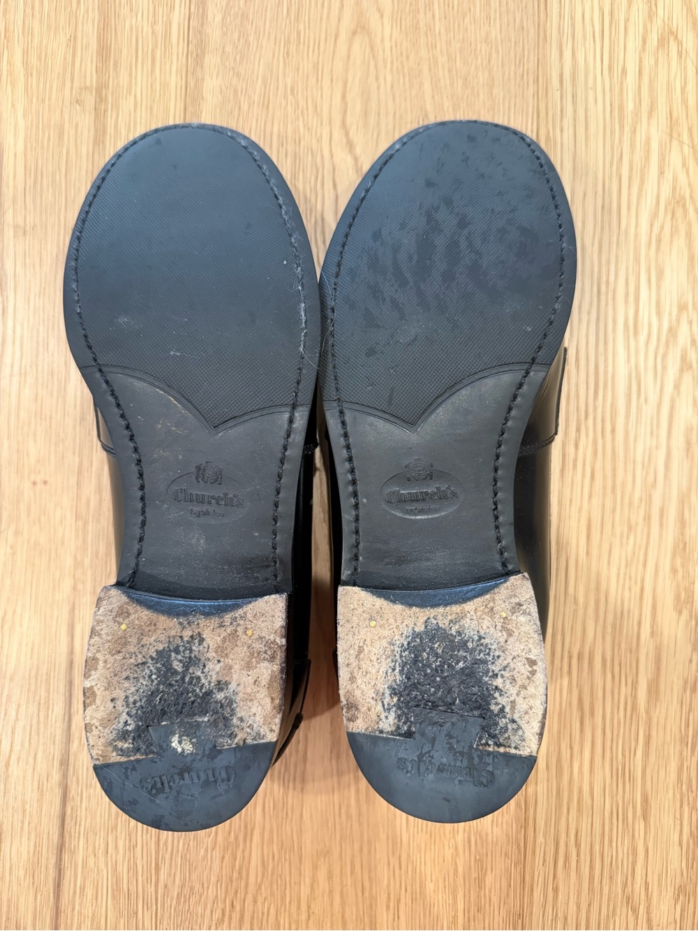 Church’s Classic Black Leather Penny Loafers Women - Picture 4 of 5